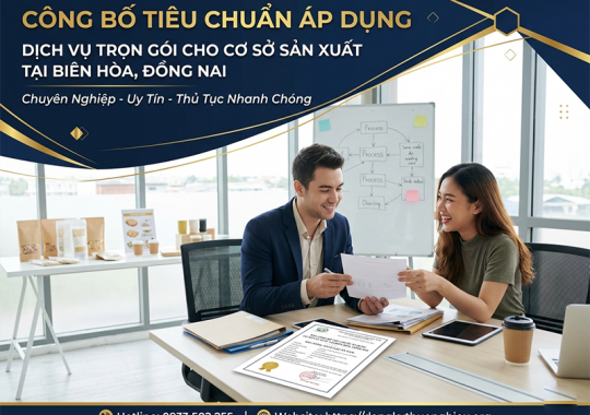 Bản công bố tiêu chuẩn áp dụng của cơ sở sản xuất năm 2026