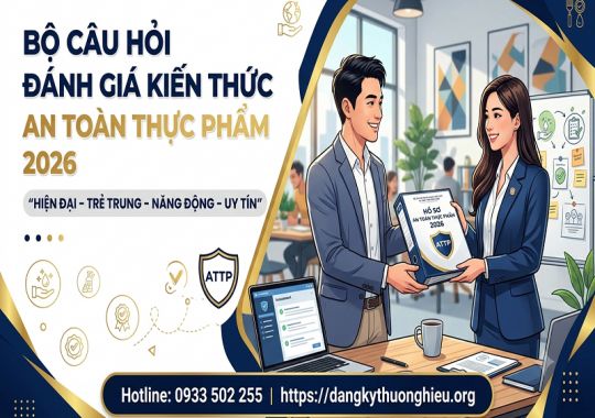 Bộ câu hỏi đánh giá kiến thức an toàn thực phẩm 2026