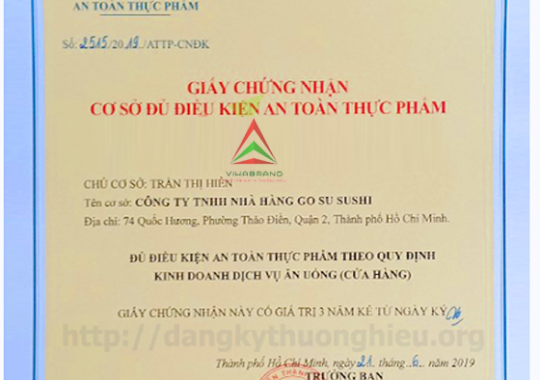 CÁCH LÀM GIẤY TỜ AN TOÀN THỰC PHẨM