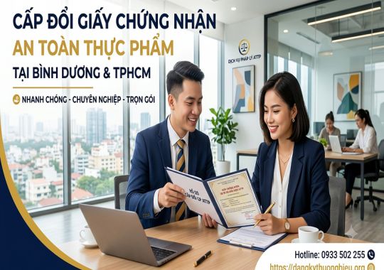 Cấp đổi giấy chứng nhận an toàn thực phẩm