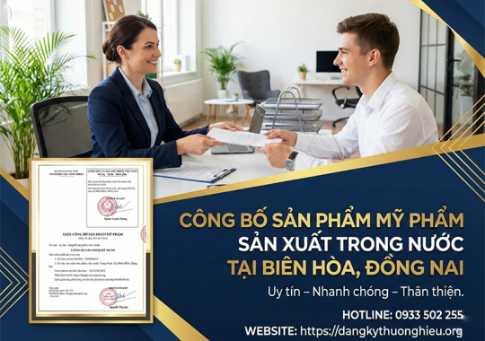 CÔNG BỐ SẢN PHÂM MỸ PHẨM SẢN XUẤT TRONG NƯỚC TẠI KCN BIÊN HÒA