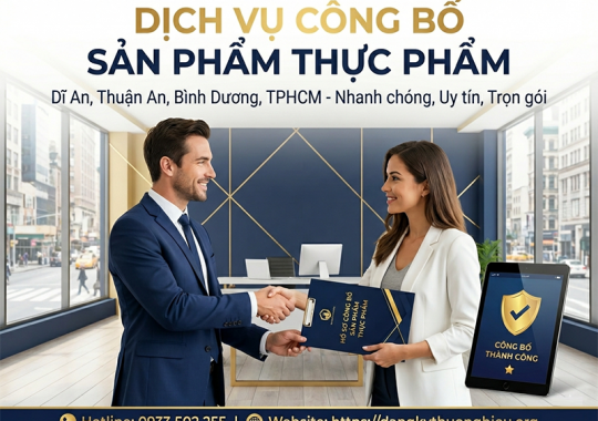 Công bố sản phẩm thực phẩm tại TPHCM
