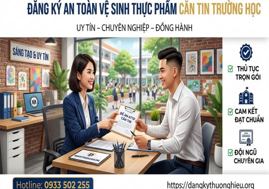 Đăng ký an toàn vệ sinh thực phẩm căn tin trường học
