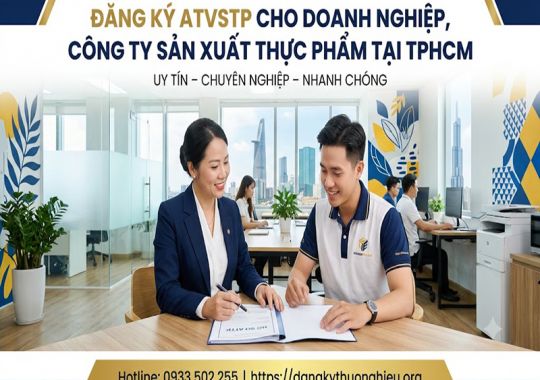 Đăng ký ATVSTP cho doanh nghiệp, công ty sản xuất thực phẩm tại TPHCM