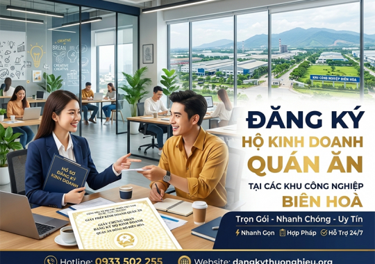 DỊCH VỤ ĐĂNG KÝ HỘ KINH DOANH QUÁN ĂN CÁC KCN BIÊN HÒA, ĐỒNG NAI