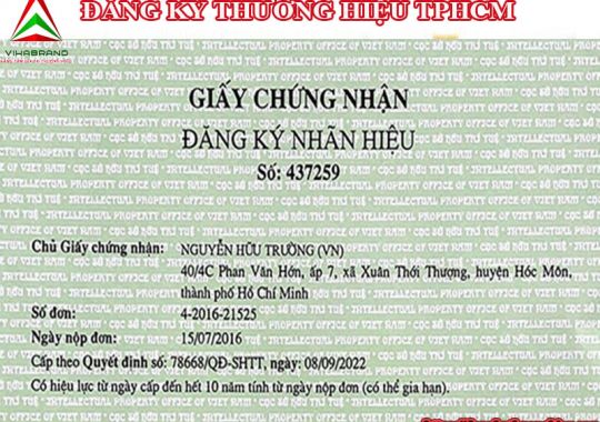  ĐĂNG KÝ THƯƠNG HIỆU PHƯỜNG XÓM CHIỀU