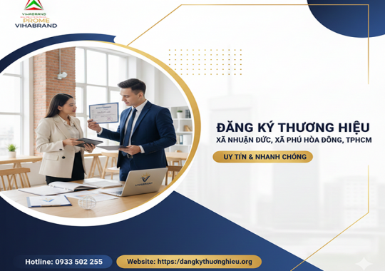 ĐĂNG KÝ THƯƠNG HIỆU XÃ NHUẬN ĐỨC & XÃ PHÚ HÒA ĐÔNG