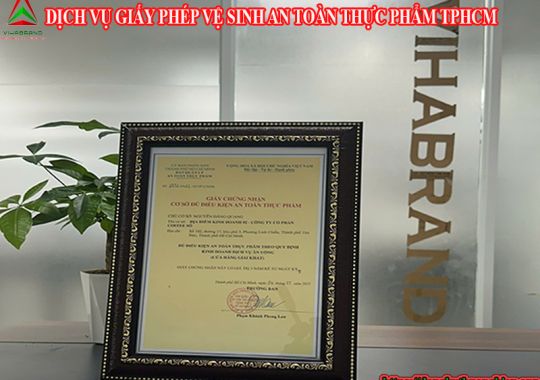 DỊCH VỤ GIẤY PHÉP VỆ SINH AN TOÀN THỰC PHẨM QUẬN 7