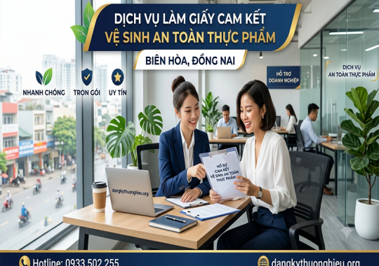 Dịch vụ làm giấy cam kết vệ sinh an toàn thực phẩm