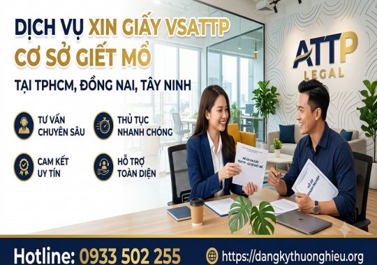 Dịch vụ làm giấy VSATTP cơ sở giết mổ