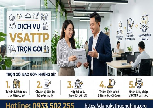 Dịch vụ xin giấy phép VSATTP trọn gói có bao gồm những gì?