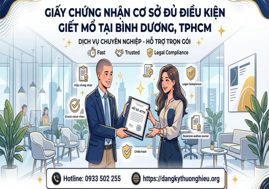 Giấy chứng nhận cơ sở đủ điều kiện giết mổ