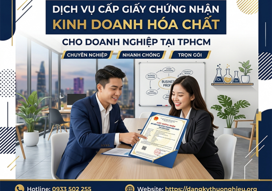 Giấy chứng nhận đủ điều kiện kinh doanh hóa chất có điều kiện cho doanh nghiệp tại TPHCM
