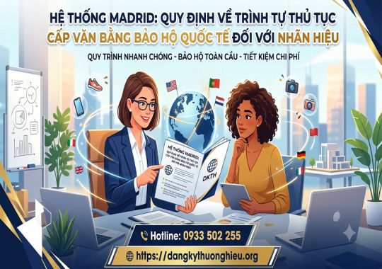 Hệ thống madrid quy định về trình tự thủ tục cấp văn bằng bảo hộ quốc tế đối với nhãn hiệu
