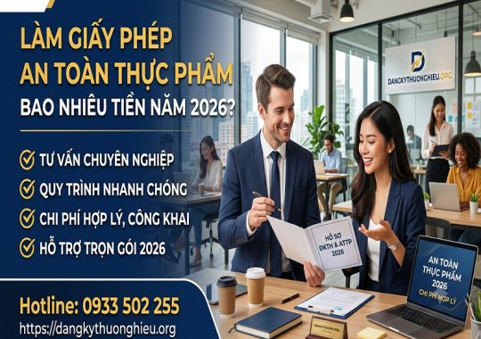 Làm giấy phép an toàn thực phẩm bao nhiêu tiền năm 2026