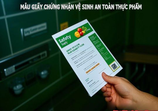 MẪU GIẤY CHỨNG NHẬN VỆ SINH AN TOÀN THỰC PHẨM MỚI NHẤT 2025