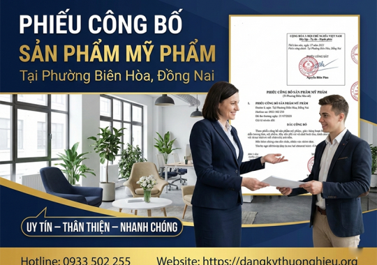 DỊCH VỤ LÀM GIẤY CÔNG BỐ MỸ PHẨM TẠI BIÊN HÒA