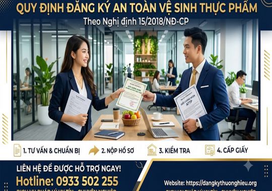 Quy định đăng ký an toàn vệ sinh thực phẩm theo Nghị định 15/2018/NĐ-CP