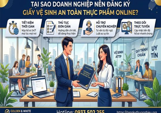 Tại sao doanh nghiệp nên đăng ký giấy vệ sinh an toàn thực phẩm online?