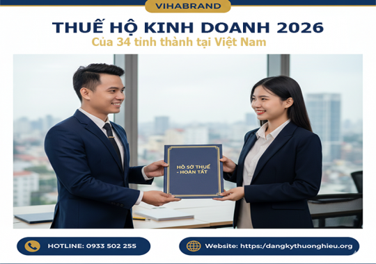 THUẾ HỘ KINH DOANH NĂM 2026 CỦA 34 TỈNH THÀNH TẠI VIỆT NAM