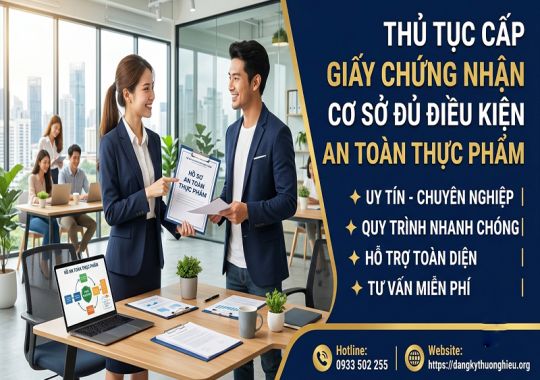 Thủ tục cấp giấy chứng nhận cơ sở đủ điều kiện an toàn thực phẩm 2026