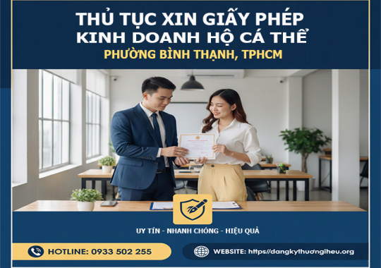 THỦ TỤC XIN GIẤY PHÉP KINH DOANH HỘ CÁ THỂ TẠI TPHCM