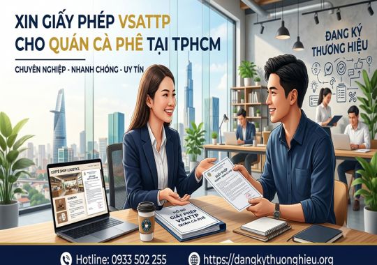 Xin giấy phép vệ sinh an toàn thực phẩm cho quán cà phê