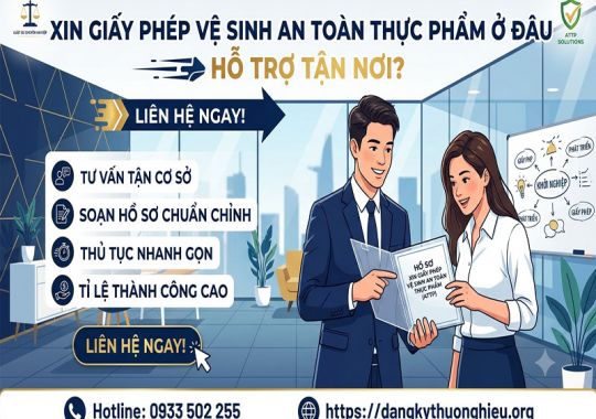 Xin giấy phép vệ sinh an toàn thực phẩm ở đâu hỗ trợ tận nơi