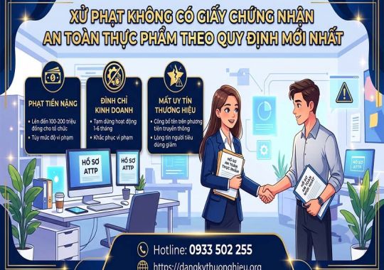 Xử phạt không có Giấy chứng nhận an toàn thực phẩm theo quy định mới nhất